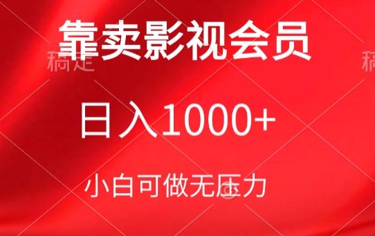 靠卖影视会员,日入1000+,落地保姆级教程,新手可学【揭秘】插图 靠卖影视会员,日入1000+,落地保姆级教程,新手可学【揭秘】