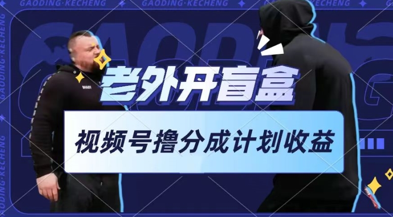 老外开盲盒视频,撸视频号分成计划收益,每天只需一小时,新手小白轻松上手【揭秘】插图 老外开盲盒视频,撸视频号分成计划收益,每天只需一小时,新手小白轻松上手【揭秘】