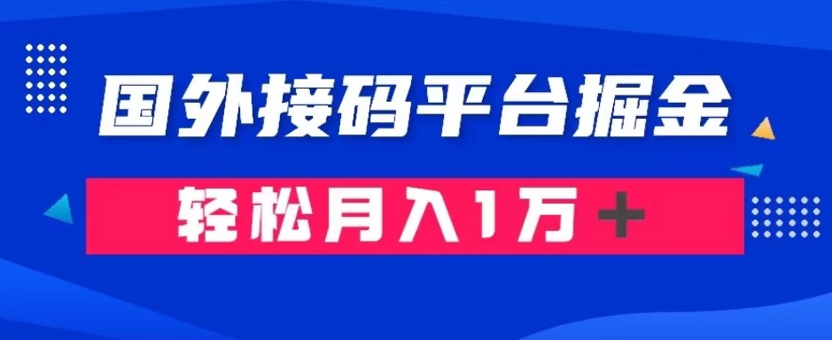 通过国外接码平台掘金:成本1.3,利润10+,轻松月入1万+【揭秘】插图 通过国外接码平台掘金:成本1.3,利润10+,轻松月入1万+【揭秘】