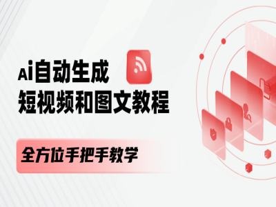 AI自动生成短视频和图文课程,全方位手把手教学插图 AI自动生成短视频和图文课程,全方位手把手教学