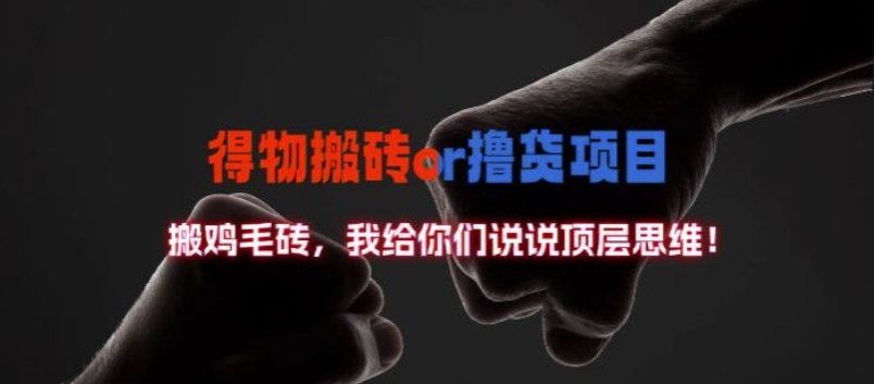 得物搬砖撸货项目?掰下数据,我给你们说说顶层思维【揭秘】插图 得物搬砖撸货项目?掰下数据,我给你们说说顶层思维【揭秘】