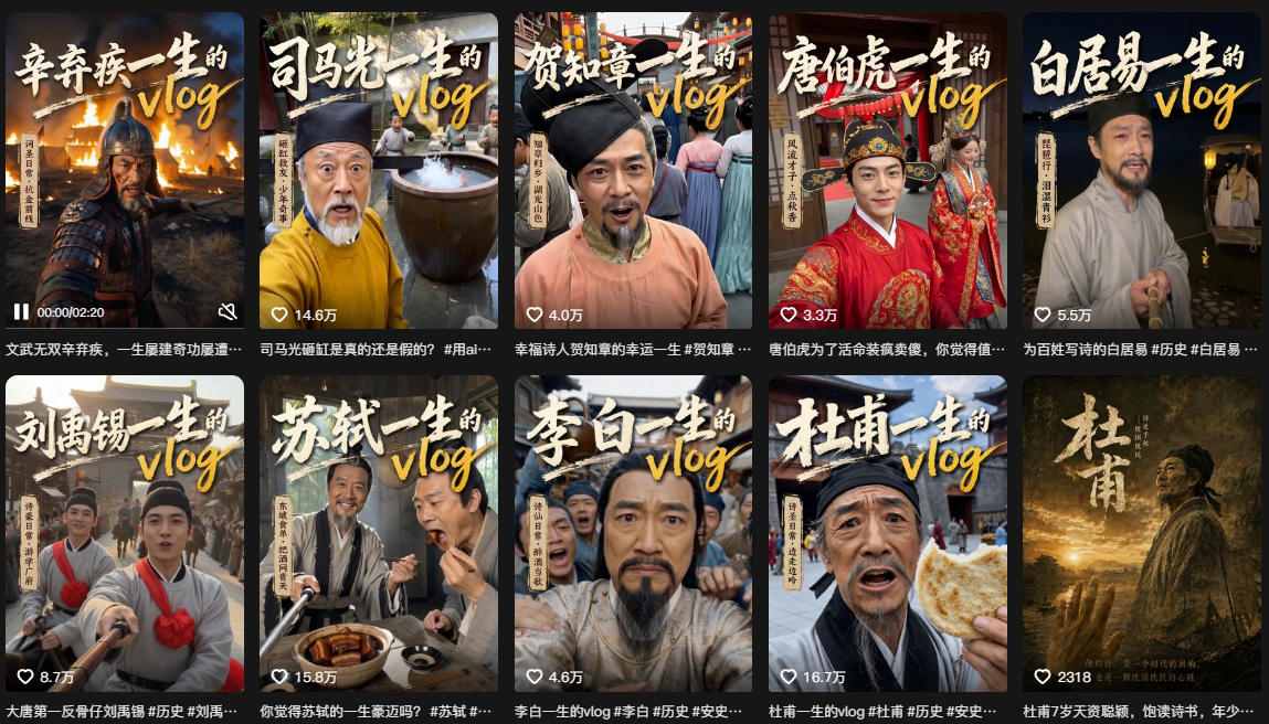 抖音80W粉丝博主的AI历史人物生平VLOG教学,不用拍摄不用露脸,AI帮你搞定,轻松解锁伙伴计划+精选收益插图1 抖音80W粉丝博主的AI历史人物生平VLOG教学,不用拍摄不用露脸,AI帮你搞定,轻松解锁伙伴计划+精选收益