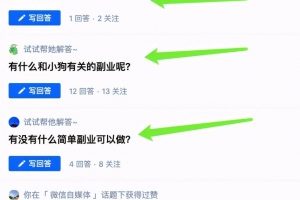 副业操作赚钱项目：简单上手收入1-300，兼职就能做！