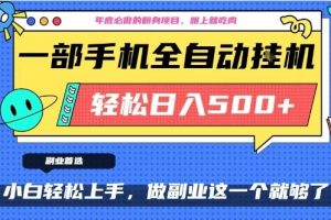 年底必做翻身项目，只需一部手机，每天操作十几分钟，轻松日入500+【揭秘】